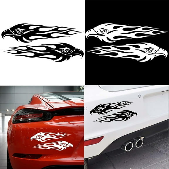 Walbest 2Pcs Eagle Eye Universal Auto Car Styling Sticker Vehicle Body Window Decals Decoration