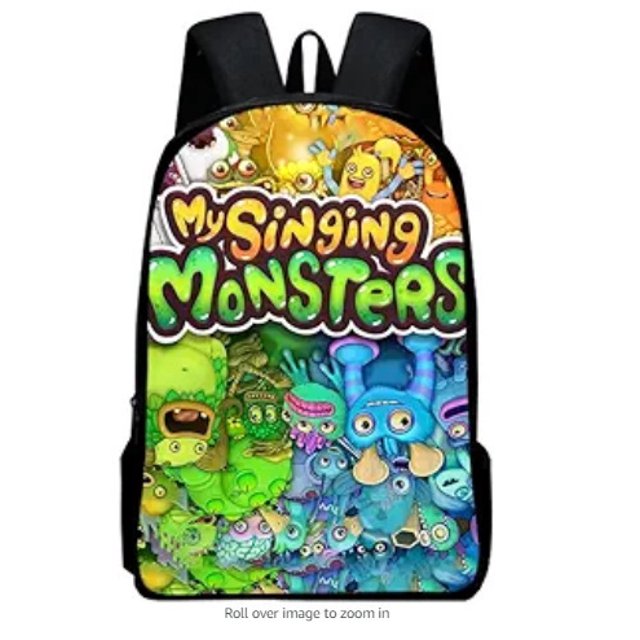 My Singing Monsters Monster Concert School Bag Cartoon Backpack Shoulder Bag Pencil Case Three Piece Set