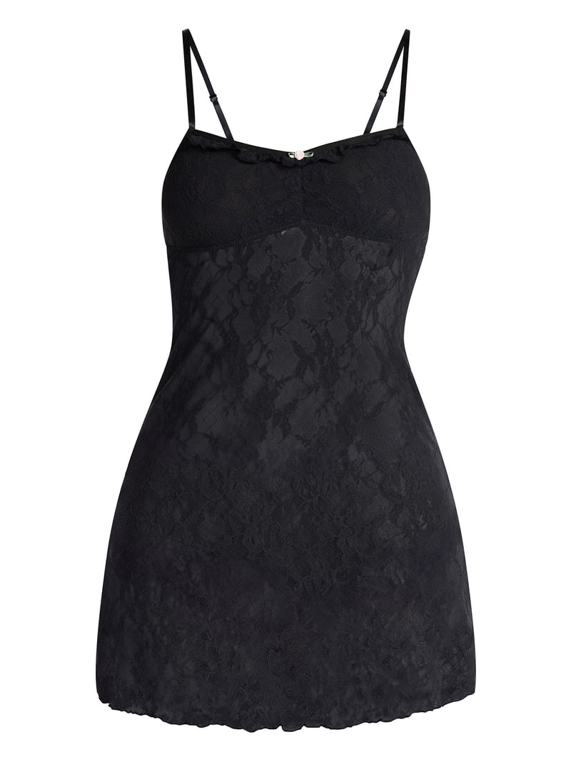 dior galliano black lace bow mini slip dress No Boundaries Slip, Women's Xs-xxxl, Size: Large, Halston Heritage Dress Womens Style:AP1D107012 Color:Summer White Slip into something effortlessly