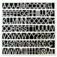 MasterVision Ensemble de Lettres en Plastique Blanc - Chiffres et Symboles – image 2 sur 2