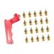 thumbnail image 5 of 20 piezas de clavos para zapatos de pista con llave para s cortas deportivas de competición Oro, 5 of 8