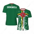 thumbnail image 2 of Exclusive design Dominica Flag Grain 3D Printed Men For Running Bike Soccer Tennis Fitness Sports tshirt Mesh Fans Short T-shirt, 2 of 16