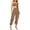 Khaki, variant on New Fashionable Women's Street Trendy Vest And Trousers Two Piece Set