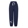 thumbnail image 4 of VEKDONE Pantalon Long en Lin pour Femmes Marine TG, 4 of 6