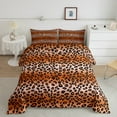 thumbnail image 2 of Erosebridal Fashion Cheetah Print Bedding Full Comforter Set, Leopard Animal Comforter Sets Full Size, Princess Reversible Down Comforter, Microfiber Bedroom Decoration, 3pcs, 2 of 7