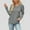 Gray, variant on Hrsba Womens Plus Size Pullover Tops , Women Casual Tops Fall Sweaters for Women Long Sleeve Hooded V Neck Knit Sweater with Solid Color Drawstring and Front Pockets