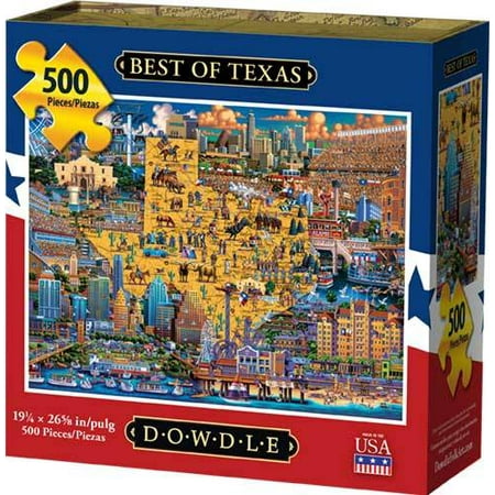 Best Jigsaw Puzzle - Dowdle Jigsaw Puzzle - Best of Texas - 500 Piece