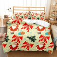 thumbnail image 1 of Bedding 3 Set Christmas Duvet Cover, Microfiber 3D Bedding Set Zipper173*218cm, 1 of 8
