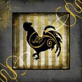 thumbnail image 2 of LightBoxJournal 20x20 White Modern Wood Framed Museum Art Print Titled - Gold Welcome To Our Bistro Chicken 2, 2 of 4
