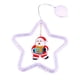 thumbnail image 2 of Luz LED de ventana Pentagram Running Horse - Decoración navideña colgante a pilas de 10,9 pulgadas con Papá Noel y muñeco de nieve grabados, 2 of 7