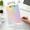 thumbnail image 3 of FORMRS Acrylic Clipboard with Low Profile Clip Standard A4 Letter Size, 12.5" x 9", Pink Wavy Striped, 3 of 8