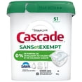 thumbnail image 3 of Cascade Sans et Exempt Capsules d'Action, Détergent pour Lave-Vaisselle, Sans Parfum 51CT, 3 of 16