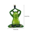 thumbnail image 2 of Resin Ornament Crafts Frog for Garden,Meditating Frog Statue Green,Cement Yoga Frog Figurine, Outdoor Garden Sculpture Decoration, 2 of 15