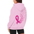 thumbnail image 5 of Bovemsi Sweatshirt for Women Breast Cancer Awareness Hoodies Ribbon Graphic Full Zip Up Oversized Fleece Jackets Clothes Zip Up Hoodie, 5 of 7