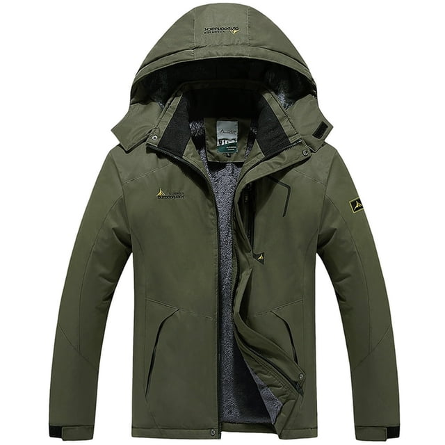 Manteaux pour Hommes Manteau Coupe-Vent Imperméable Chaud à Capuche Imperméable Manteaux de Planche à Neige
