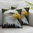 thumbnail image 3 of Orinice Bald Eagle Graphic Decorative Cushion Throw Pillow Cover Short Plush Soft and Durable 1PC 20x20in, 3 of 5