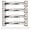 Silver-6 inches, variant on 4pcs Arched Handles for Garage Door and Indoor Cabinets Metal Barn Door Pulls Easy Install Fence Cupboard Handles