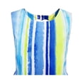 thumbnail image 4 of Robe Fille Rayée Forme Cœur Dos Bleu Fête 5 Ans, 4 of 6