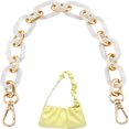 thumbnail image 1 of HLONK 4 Colors Metal Chain Extender 4.9 Inch Short Chain Bag Strap Extender Replacement Mini Purse Chain with Spring Gate Ring Decoration Chain for Satchel Shoulder Bag Crossbody Bag, 1 of 5