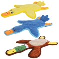 thumbnail image 1 of Eneston Juguetes Para Perros, Paquete De 3 Lindos Juguetes Para Cachorros Con Formas De Pato, Juguete Interactivo Para Masticar Para Perros, Sin Relleno, Chirriante Y Arrugado, Para Razas Pequeñas Y G, 1 of 7