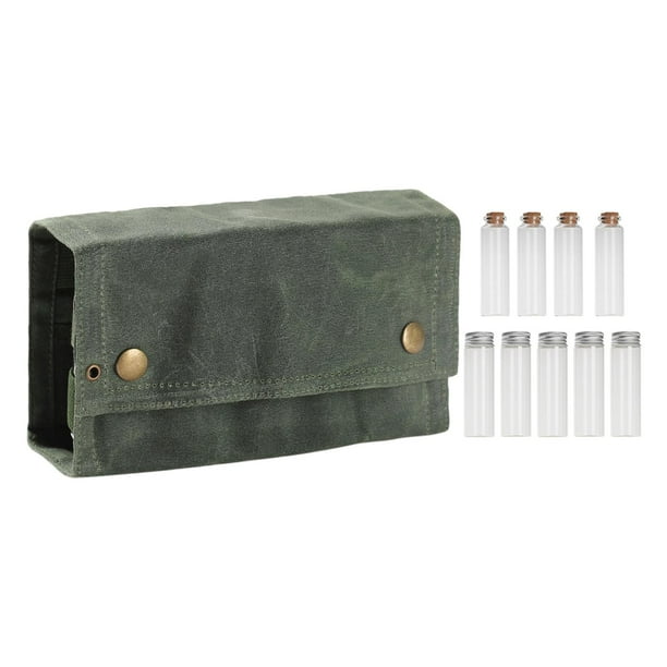 Botella de condimento con bolsa de lona para accesorios de cocina al aire libre 2 kusrkot Tarros de especias para condimentos para barbacoa