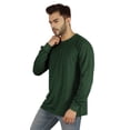 thumbnail image 3 of Inkmeso Men's Cotton Long Sleeve T-shirt Basic Crew Neck Shirt, 3 of 7