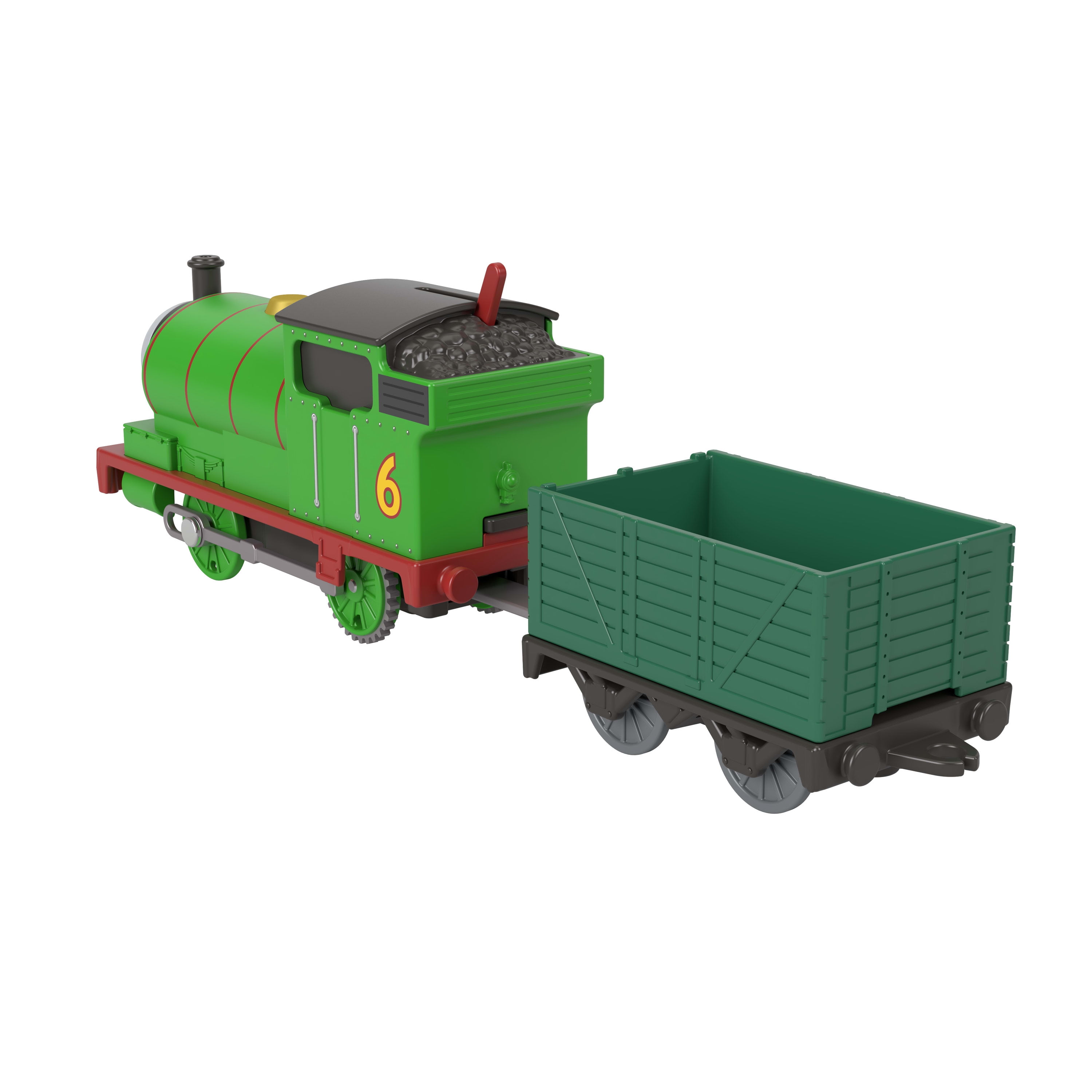 Thomas & Friends Motorized Classic Percy Engine, Battery-Powered Toy Train & Cargo