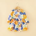 thumbnail image 4 of Esaierr Kids Baby Long-Sleeve Dresses for Girls,Little Girls Spring Fall Pullover Dress Casual Cute Princess Dress A-Line Dress Soft Breathable Cotton Cartoon Print Dress,Size 1-8T, 4 of 9
