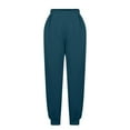 thumbnail image 6 of Diufon Sweatpants for Women Solid Color Lounge Pants Elastic High Waist Pants with Pockets, 6 of 7