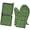 St. Patrick's Day-3, variant on St. Patrick's Day and Mustaches Kitchen Oven Mitt and Pot Holder Set 2 Pcs, Heat Resistant Up To 392 °F, for Baking, Cooking and Grilling