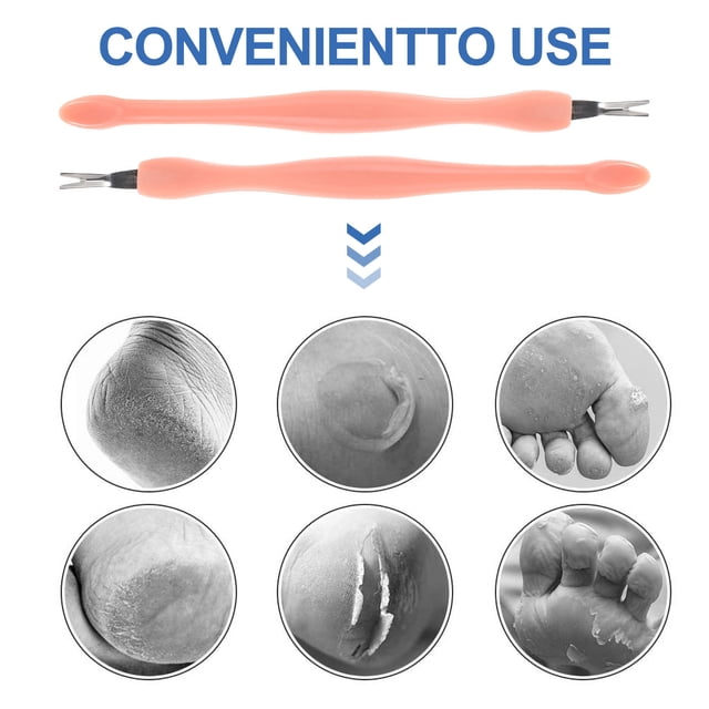 OULII 5 Pcs Outil de Retrait de Cuticules pour Peau Rugueuse Grattoir dans Fournitures de Manucure