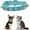 Sky Blue, variant on 1Pack Spiked Dog Collar for Small Dogs,Anti-Bite Yellow Dog Collar,Protective Pet Neck Pu Leather Chihuahua Collar for Xs Small Medium Large Boy Dogs Male Cats