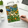 thumbnail image 3 of FORMRS Acrylic Clipboard with Low Profile Clip Standard A4 Letter Size, 12.5" x 9", Orange Floral Garden, 3 of 8