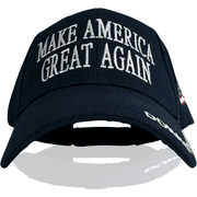 Trump Hat Make America Great Again  MAGA Hat with American Flag - Donald Trump 2024 Baseball Cap - Trump Flag Hat - 2D Navy