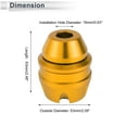 thumbnail image 4 of 16mm Motorcycle Slider Frame Aluminum Alloy Wheel Fairing Protection Crash Pad Protector Guard 53mm 63mm Gold Tone 2 Pcs, 4 of 7