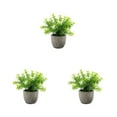 thumbnail image 3 of Decodeary Green Eco-friendly Artificial Money Tree In Pot Long-lasting Durability Realistic Appearance white babysbreath 3Set, 3 of 6