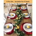 thumbnail image 4 of 13 Inch Round Placemats Set of 6, Red Abstract Non Slip Heat Insulation PP Table Mats, Modern Mottled Art Oil Painting Washable Place Mats for Kitchen Dining Party Table Decor, 4 of 7