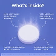 EZ Melts Dissolvable Multivitamin with Iron for Women and Men, Sugar-Free, 1-Month Supply - 1 Pack