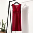 thumbnail image 2 of FAIWAD Robe Maxi pour Femme à Col en V Sans Manches Robe d'Été Décontractée Ample Fluide Évasée Robe Débardeur, 2 of 5