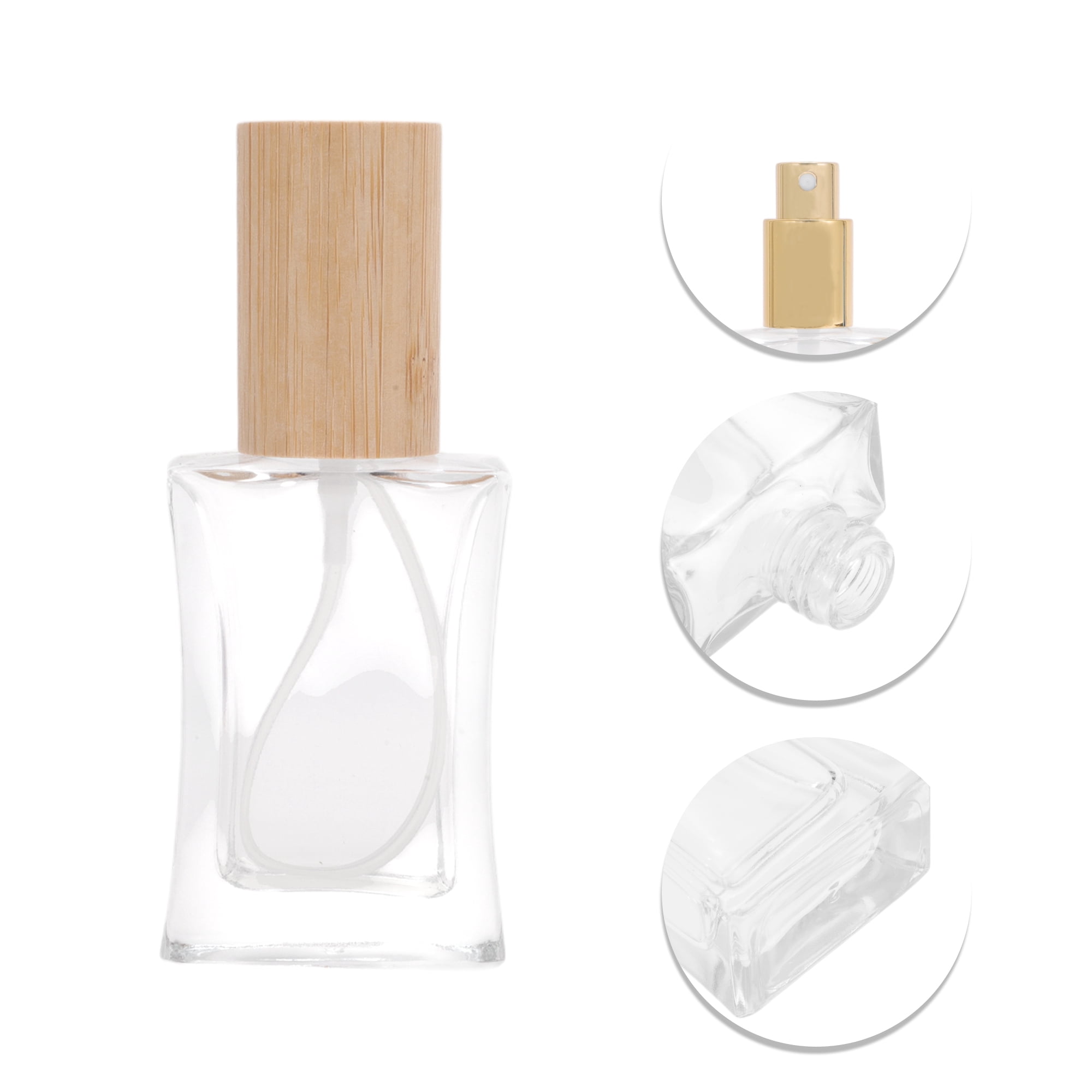 Unique Bargains Perfume Bottle 30ml/1oz Gold Tone 1 Pcs Slim Bottle