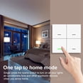thumbnail image 3 of 3X Tuya ZigBee Smart Scene Switch 4 Gang Smart Switch 12 Scene Switch Push Button Controller Supports Home Assistant,3 x Smart switch 3 x English instruction manual,White, 3 of 7