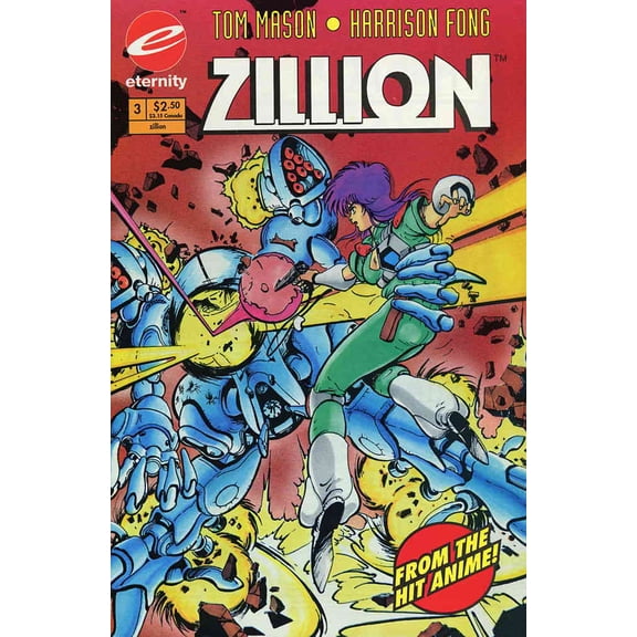 Zillion #3 VF ; Eternity Comic Book