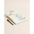 thumbnail image 3 of U Brands Glass Dry-Erase Desktop Easel, Tempered Glass, Gold Metal Stand, Removable Clip, White, 3 of 5