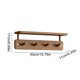 thumbnail image 3 of Perchero de pared de madera con ganchos – Organizador colgante inoxidable para baño, cocina, sala de estar y recibidor – Permite colgar toallas, abrigos, sombreros, bolsos y herramientas., 3 of 6