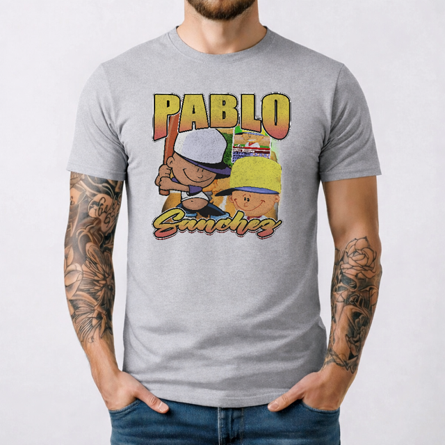 Pablo Sanchez T-Shirt Graphique Vintage de Baseball pour Gamer Unisexe, Taille 3TG.
