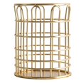 thumbnail image 1 of IKemiter Simple Or Fer Forgé Rond Creux Porte-Stylo Multifonctions Bureau Papeterie Tube de Stockage, 1 of 6