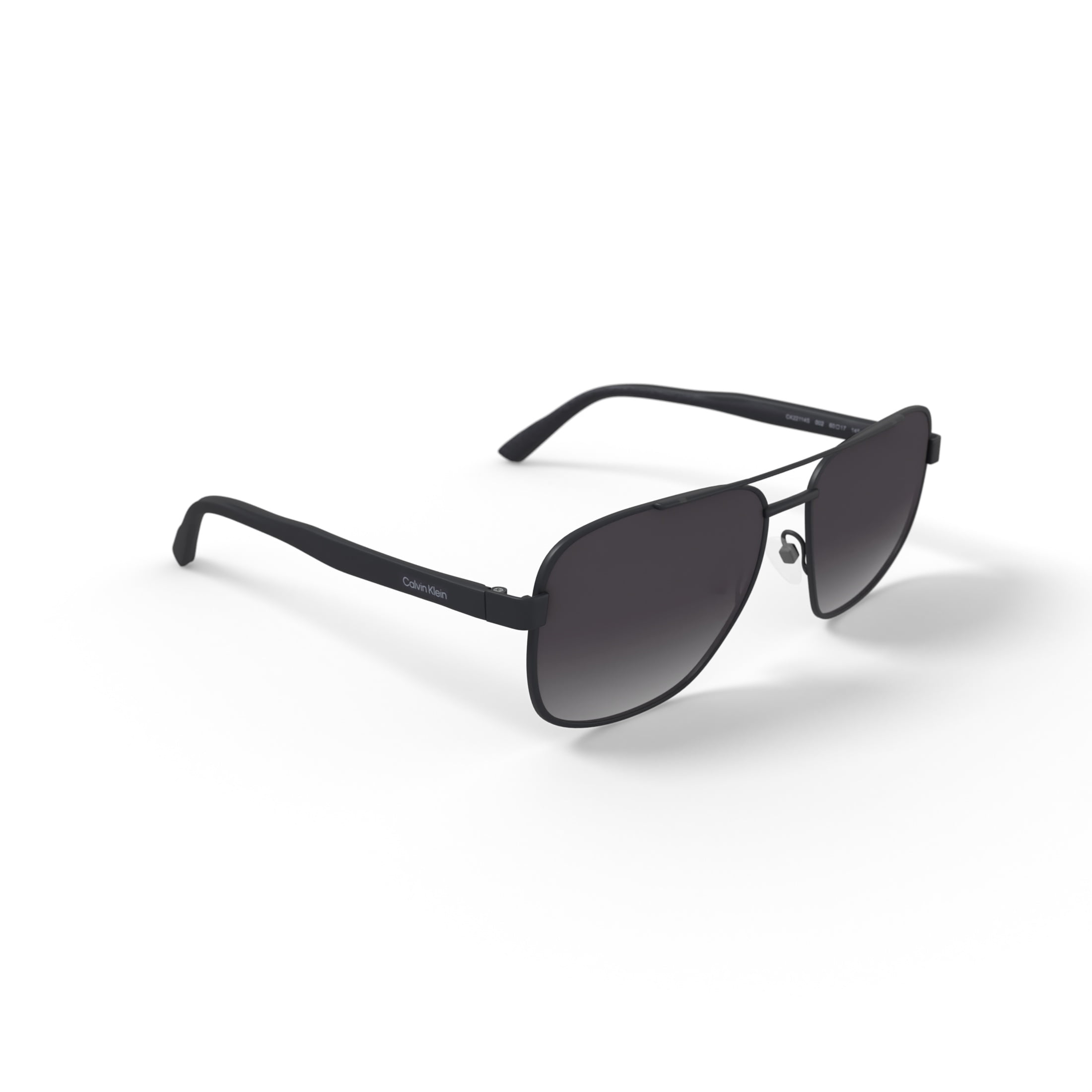 Calvin Klein Mens Rx'able Sunglass, CK22114S, Matte Black, 60-17-145, with Case