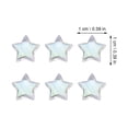 thumbnail image 2 of WHAMVOX 1Set Jewelry Making Transparent Acrylic Star Beads with Ab Coating for DIY Necklace Accessories, 2 of 8