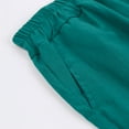 thumbnail image 4 of COMVALUE Bermuda Shorts for Women 2026 Cotton Linen Wide Leg Plus Size Pants Casual Loose Elastic Waist with Pockets Summer Clothes (Green, XL), 4 of 8
