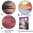thumbnail image 3 of Designart "Liquid Art Depicting The Charm Of Sunrise And Sunset" Sunrisesunset Wall Art Living Room, 3 of 7